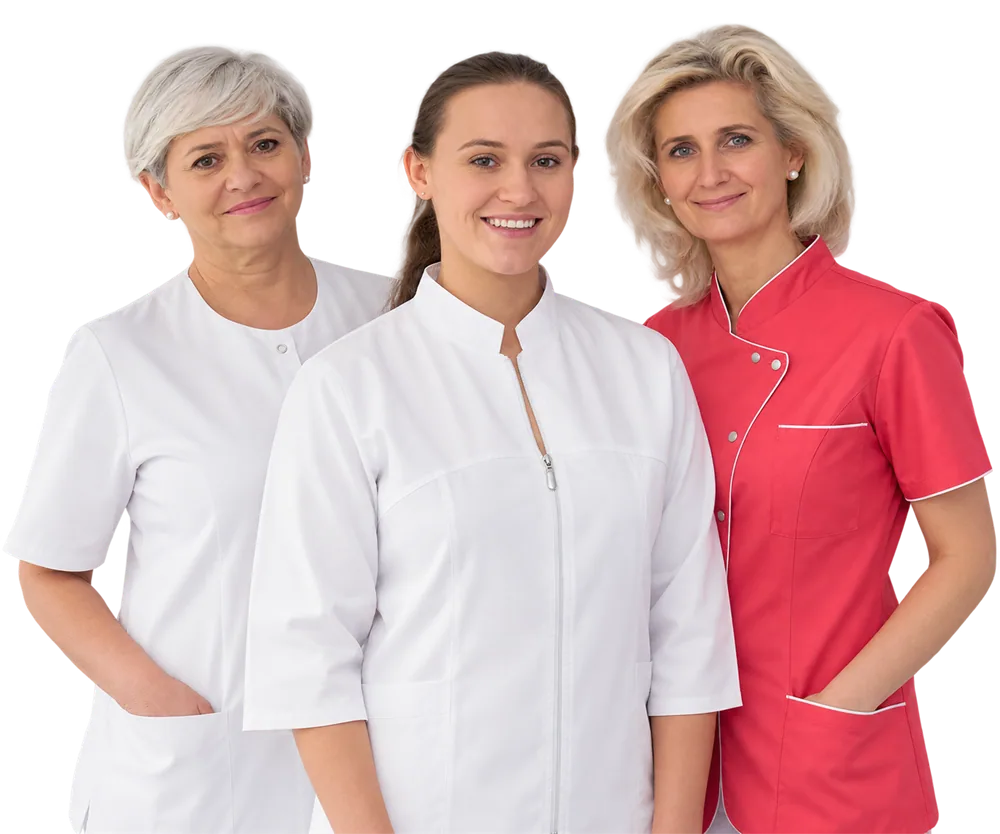 Zespół Stomatologii Sikorska: lek. dent. Mieczysława Przybylska-Sikorska, lek. dent. Agata Sikorska-Woźniak i lek. dent. Beata Frąc